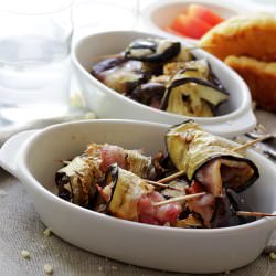 Eggplant Rollups with Bacon