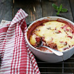 Cherry Strawberry Clafouti