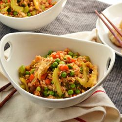 Vegetarian Fried Brown Rice