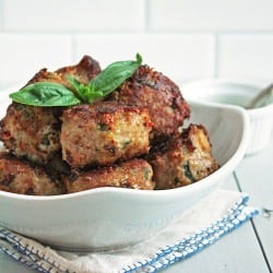 Low Carb Caprese Meatballs