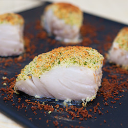 Baked Cod with Cheese & Herb Crust