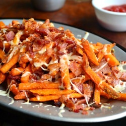 Smothered Sweet Potato Fries