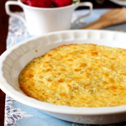 Lightened Cheddar Grits Casserole