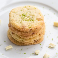 Lime-White Chocolate-Coconut Cookie