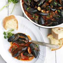 Sautéed Mussels and Clams