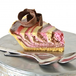 Neapolitan Zebra Cheesecake