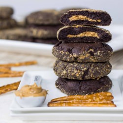 Peanut Butter Cup Pretzel Cookies