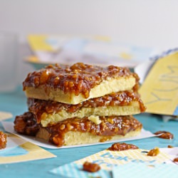 Caramel Pear Bars