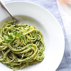 Spaghetti Parsley Pesto