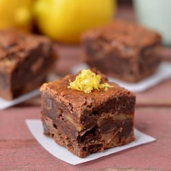 Fudgy Lemon Curd Brownies