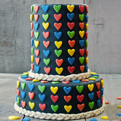 Heart Sprinkle Cake