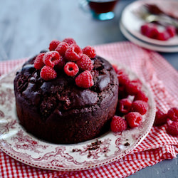 Raspberry Ricotta Chocolate Cake