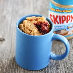 Peanut Butter and Jelly Mug Cake