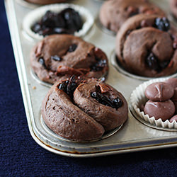 Mini Chocolate Cherry Rolls