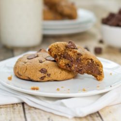 Nutella Stuffed Choc Chip Cookie