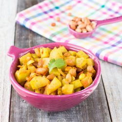 Bottle Gourd Peanut Fry