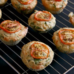 Spinach and Goat Cheese Muffins