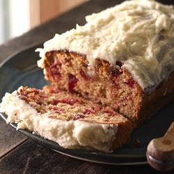 Cranberry Honey Cake with Lavender