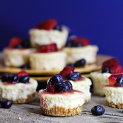Patriotic Mini-Cheesecake