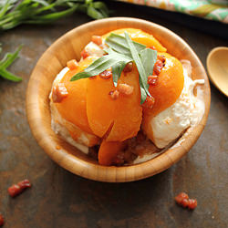 Apricot Tarragon Vanilla Sundae