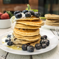 Lemon and Blueberry Pancakes