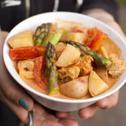 Easy Spring Vegetable Red Curry