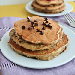 Chocolate Banana Quinoa Pancakes