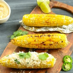 Grilled Corn w/ Jalapeno-Lime Aioli