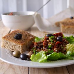 Lentil Salad and Foccacia