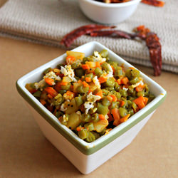 Carrot, Beans & Potato Stir Fry