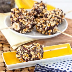 Chocolate Covered Frozen Bananas