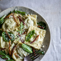 Stinging Nettle & Ricotta Ravioli