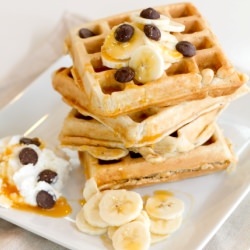 Banana Split Waffles