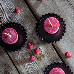 Raspberry-Maple Frozen Yogurt Pops