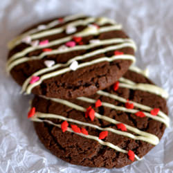 Chocolate Rose Cookies