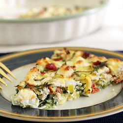 Sun Dried Tomato and Spinach Quiche