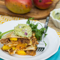 BBQ and Mango Quesadilla