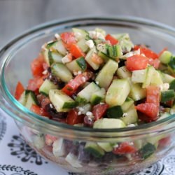Greek Cucumber & Tomato Salad