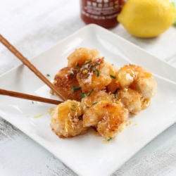 Spicy Honey Lemon Shrimp