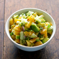 Avocado Cucumber Grapefruit Salad