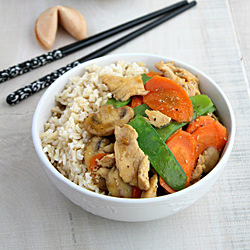 Chicken and Mushroom Stir Fry