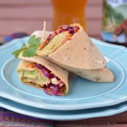 Avocado and White Bean Wraps