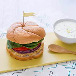Cauliflower Hummus Burgers