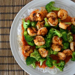 Noodles with Broccoli & Shrimp