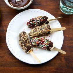 Chocolate-Covered Frozen Bananas