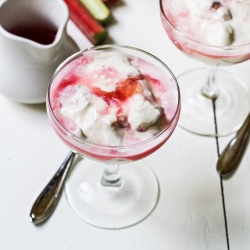 Rhubarb Custard Fool