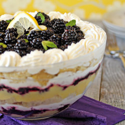 Lemon Blackberry Trifle