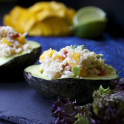 Crab and Mango Stuffed Avocado