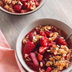 Strawberry Honey Oat Crisps