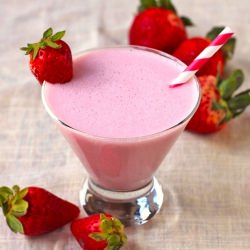 All Natural Strawberry Milk